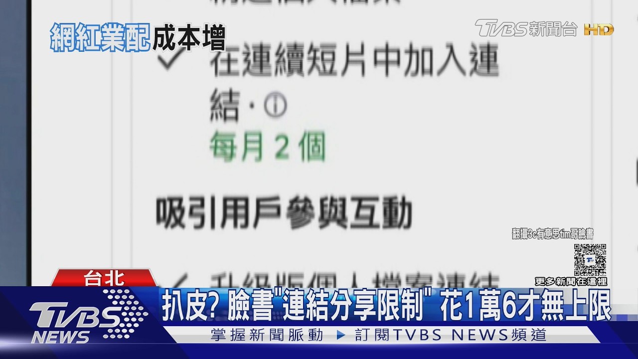 臉書連結分享設限！未付費每月僅2則　創作者紛紛出招自救