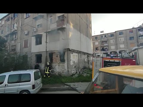 Durrës, zjarr në një apartament në katin e parë të një pallati