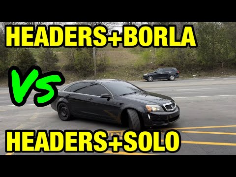 Chevy Caprice 6.0L V8: Headers+Borla Vs Headers+Solo!