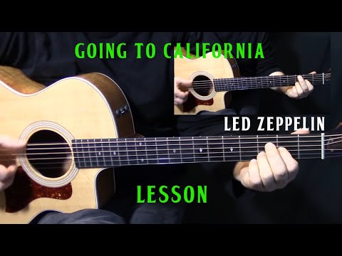 how to play "Going to California" on guitar by Led Zeppelin - acoustic guitar lesson tutorial