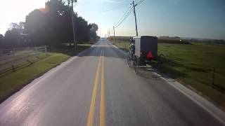 preview picture of video 'Triumph Bonneville Ride: Episode 1 - Close Encounters of the Amish Kind'