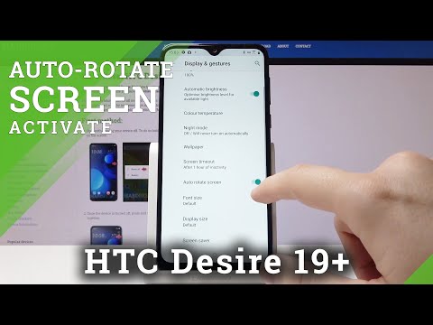 How to Activate Auto Rotation in HTC Desire 19+ | Automatic Rotation Feature