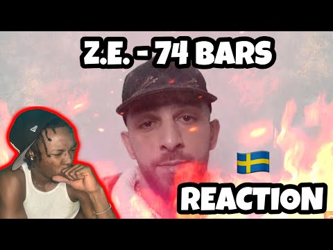 AMERICAN REACTS TO SWEDISH DRILL RAP! Z.E - 74 BARS (OFFICIELL MUSIKVIDEO)