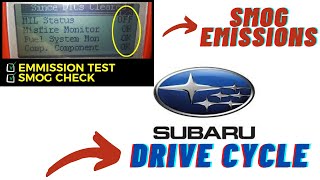 Subaru Emissions Drive Cycle▶️ Subaru Smog EGR CAT EVAP o2 Monitor Readiness
