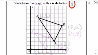 Dilations Properties and Example