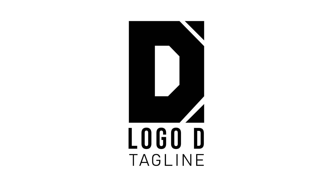 Creando un LOGO de la letra D | Timelapse. Creating a LETTER D LOGO