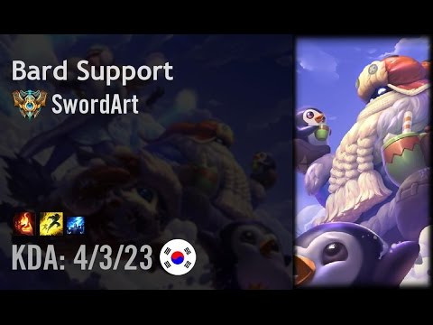 Bard Support vs Soraka - SwordArt - KR Challenger Path 6.5