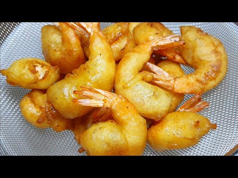 TÔM CHIÊN BỘT - Cách làm Tôm lăn Bột chiên giòn kiểu mới, cách pha bột giòn ngon - Tú Lê Miền Tây