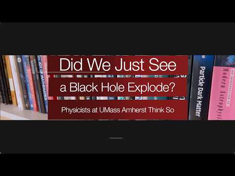 Did We Just See a Black Hole Explode?