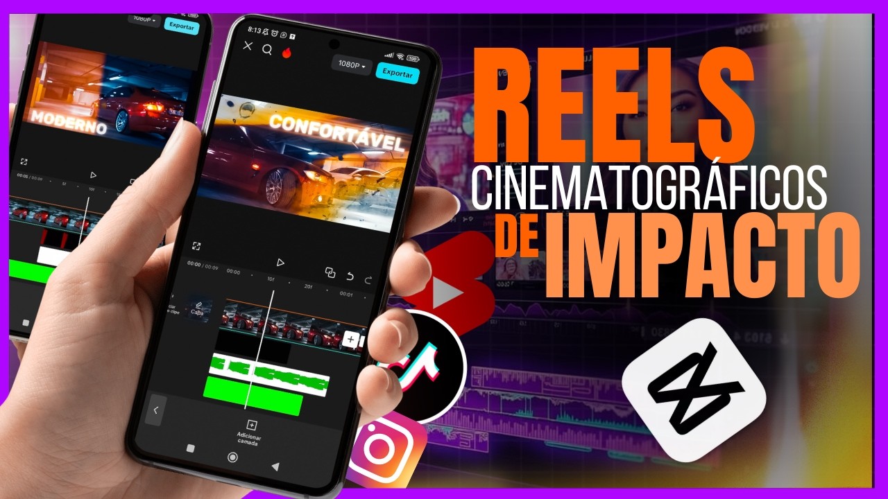 TENDÊNCIA 2025: COMO criar REELS CINEMATOGRÁFICOS para IMPACTAR usando CapCut mobile