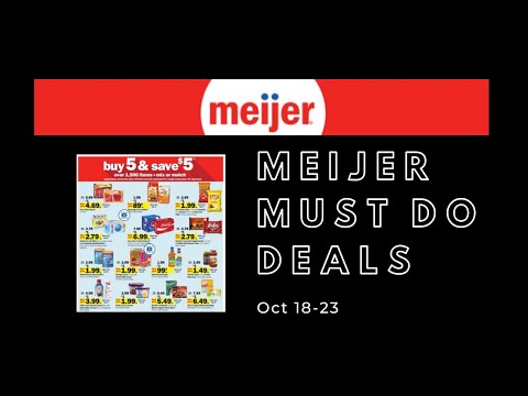 Meijer *MUST DO* Deals for 10/18-10/23 | 5 FREEBIES + MUCH MORE