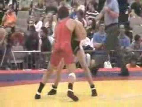 66kg Jared Frayer vs Brent Metcalf con/sem 2008 US Nationals