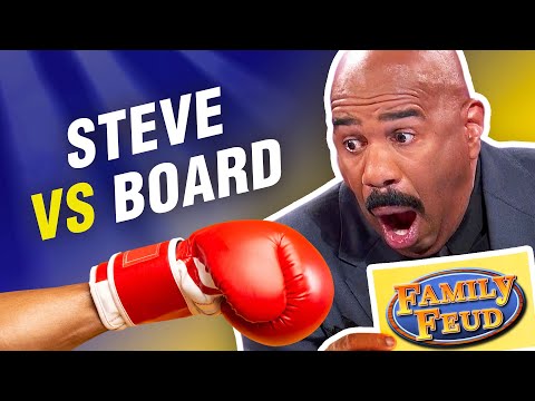 Steve Harvey MOCKED by the board on Family Feud! Insane answers actually up there!