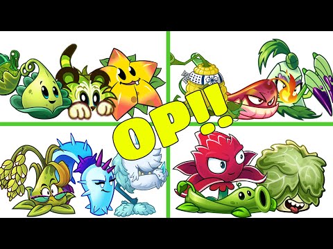PvZ 2 9.4.1 - 4 Super Team Plants Vs Team Zombies Part 102 - Team So OP !!!