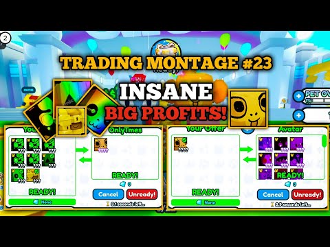 INSANE BIG PROFITS!🔥 | Trading Montage #23 | Pet Simulator X | SenpaiSky - PSX