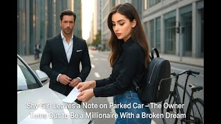 Shy Girl Leaves a Note on Parked Car – The Owner Turns Out to Be a Millionaire With a Broken Dream