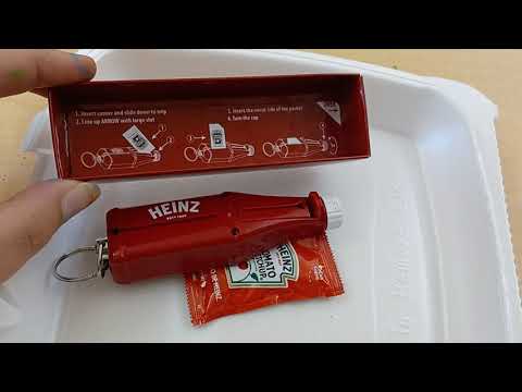 Heinz Ketchup Packet Roller Unboxing and Demonstration