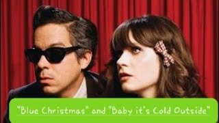 She and Him (Zooey Deschanel, M. Ward) "Blue Christmas" and "Baby it's Cold Outside" Live