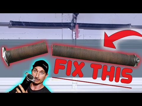 How to Replace a Garage Door Spring, DIY Garage Door Fix