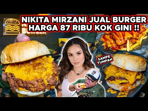 BURGER NIKITA MIRZANI !! HARGA 87 RIBU SEPORSI BENTUKNYA KOK GINI..