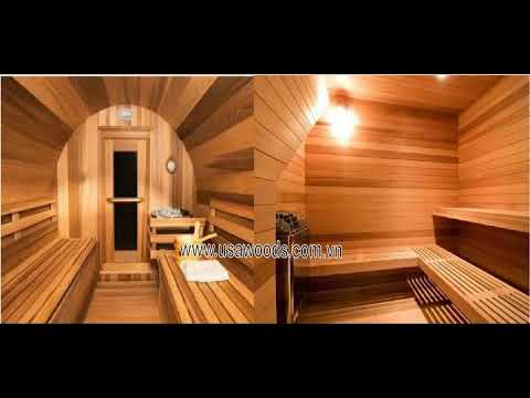 GỖ TUYẾT TÙNG ĐỎ (WESTERN RED CEDAR) LÀM PHÒNG XÔNG HƠI