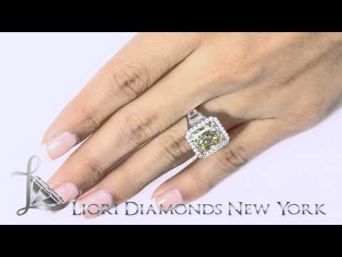 FD-668 - 8.70 Carat GIA Certified Fancy Yellow Diamond Engagement Ring set in Platinum