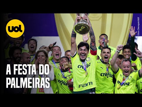 PALMEIRAS CAMPEÃO PAULISTA 2024! VEJA A PREMIAÇÃO E COMEMORAÇÃO DOS JOGADORES NO GRAMADO