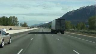 preview picture of video 'ON THE I-15 NORTH NEAR SALT LAKE CITY オン・ザ・ロード アメリカ'