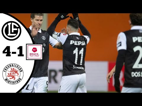 FC Lugano Vs FC Winterthur 4 - 1 Swiss Super League Highlights | Lugano Winterthur 