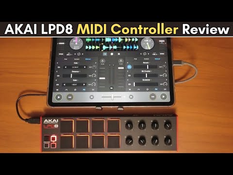 AKAI LPD8 MIDI Controller Review | I Maped it With Djay Pro!