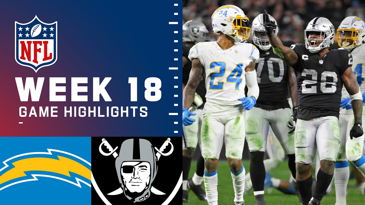 Chargers vs. Raiders Week 18 Highlights | NFL 2021