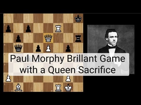 Paul Morphy brilliant Queen Sacrifice | 1859