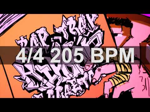 🔴 205 BPM Hip Hop Trap Drum Metronome