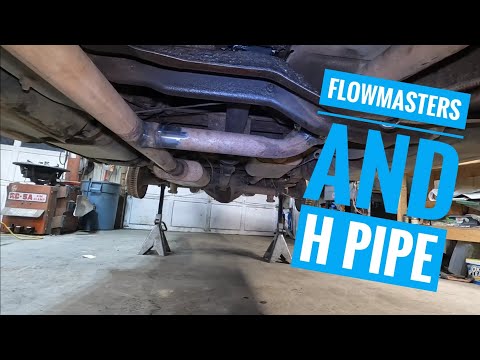 How to install an exhaust h pipe or crossover pipe with @FlowmasterInc mufflers.