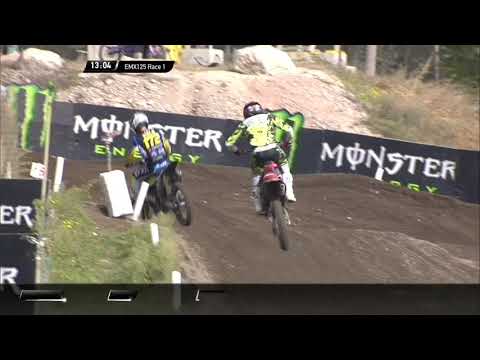 Bruce vs Valk | EMX125 Presented by FMF Racing Race 1 | MXGP of Garda 20921 #Motocross