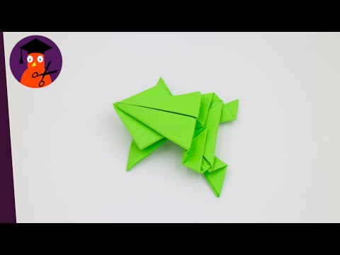 Origami 'Frosch' Basteln mit Papier schöne DIY Deko für Geburtstag & Frühling #wplus.tv