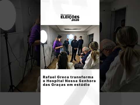 Rafael Greca transforma o Hospital Nossa Senhora das Graças em estúdio