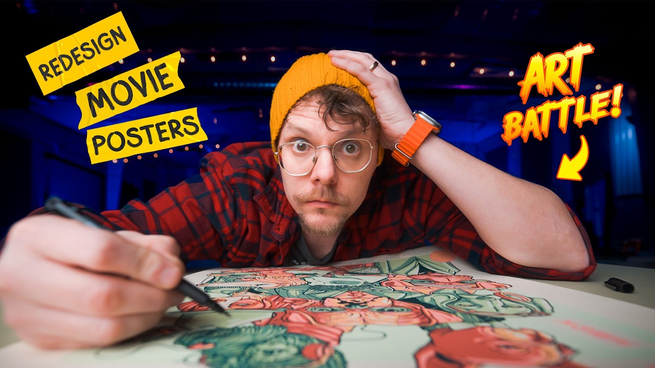 I Battle 3 Artists to Redesign Movie Posters!