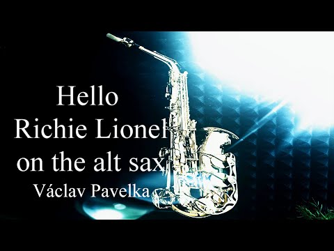 Václav Pavelka - hra na alt saxofon - Hello - Richie Lionel