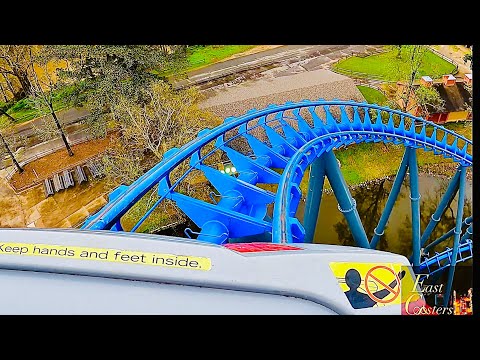 On-ride point of view of Blue Hawk