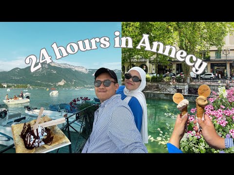24 Hours in Annecy, France 🇫🇷 | One day itinerary: Lake Annecy, Rent a boat, Old Town | IND-ENG SUB
