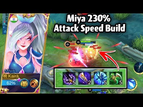 Moonton Recommended this Miya Build to me!😳Buffed Corrosion Scythe + Golden Staff✨