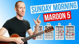 Sunday Morning ? Maroon 5 ? Acoustic Guitar Lesson [with PDF]
