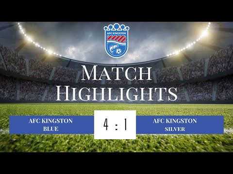 U8 league match. Kingston AFC Blue 4  :  1 Silver