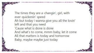 Bobby Vee - Maybe Just Today Lyrics