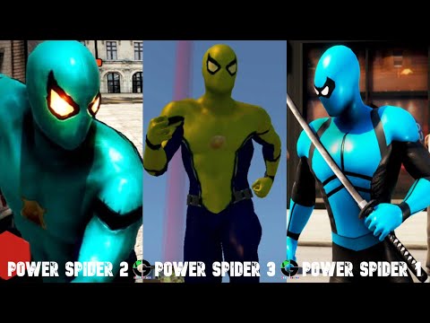 Power Spider 1 Vs Power Spider 2 Vs Power Spider 3 - Flying Amazing Spiderman | Android GamePlay