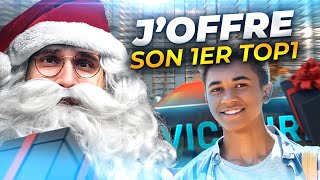 Je lui offre son premier top 1, il est heureux 