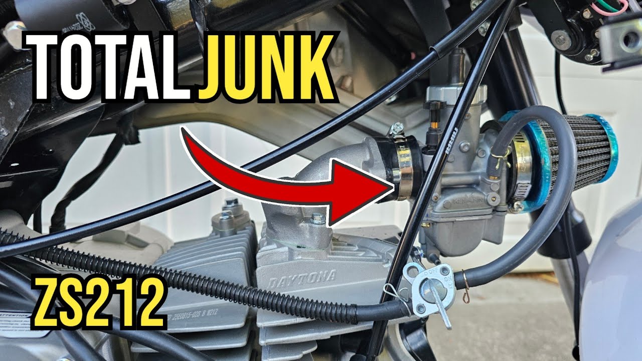 Carburetor Swap and FIRST RIDE on my 212 Honda Grom Clone