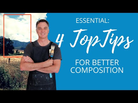 4 Top COMPOSITION Tips for Landscape Paintings 🎨🌳