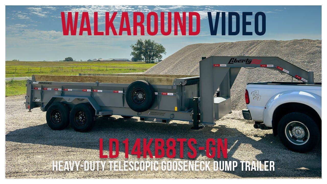 LD14KB8TS-GN | 14K Heavy-Duty Telescopic Dump Trailer | Walk-Around